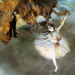 reproductie The star van Edgar Degas